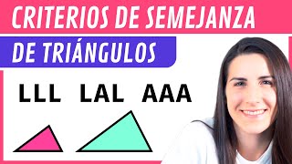 CRITERIOS de SEMEJANZA de Triángulos 📐 [upl. by Anaher723]