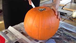 Halloween How to make a Jack O Lantern [upl. by Welsh]