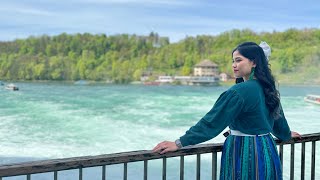 Weekend trip to Switzerland using 49€ Deutschland ticket  Rhine Falls  Pinay in Germany [upl. by Anilorak788]