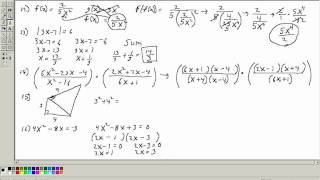 Accuplacer Math Placement test 2 College Level section Part 3 [upl. by Naitsabes]