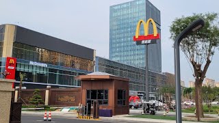 McDonalds In China Eating At The First McDonalds Recently Opened in Guangrao China  Shandong [upl. by Imuy475]