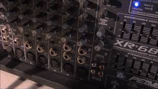 Peavey XR 648 powered mixer review part 2 Sound and effects test [upl. by Auqinat801]