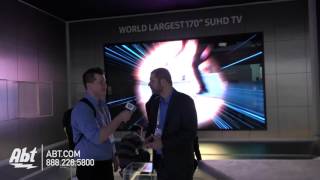 Samsung with the Worlds Largest 170quot SUHDTV  Abt CES 2016 [upl. by Yajiv]