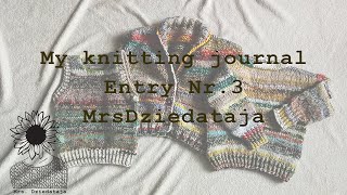 My knitting journal Entry Nr 3 Sweater as abstract painting [upl. by Aihsaei]