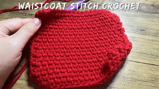 How to Waistcoat stitch crochet crochettutorial waistcoat foryou crocheters fypシ゚viral fyp [upl. by Erbes]