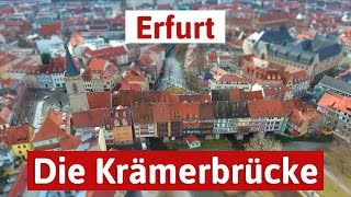 Die Krämerbrücke in Erfurt  Spezialitäten auf und neben der Brücke [upl. by Rosalynd20]