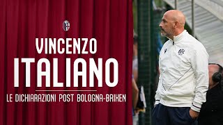 BOLOGNABRIXEN ⚽️  LE DICHIARAZIONI DI VINCENZO ITALIANO 🎙️ [upl. by Mahau]