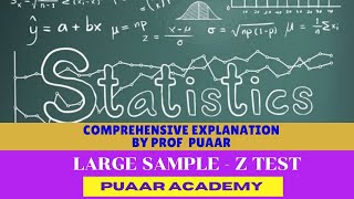 Z Test 1 Test of significance of single mean [upl. by Cchaddie186]