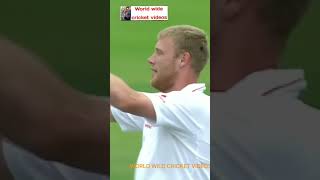 Andrew Flintoff Superb Bowl To Jaquess Kallis  cricket shorts   Andrew Flintoff [upl. by Foushee239]