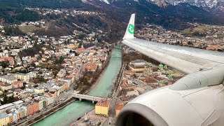 Amazing Innsbruck B737700  Transavia  Rotterdam  Innsbruck [upl. by Aek570]