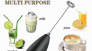 Coffee Frother Lattes Shakes Mini Foamer for Cappuccino Frappe MatchaHand Blender coffeeshake [upl. by Fitzgerald]