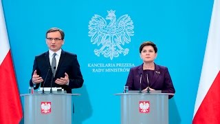 Beata Szydło i Zbigniew Ziobro o zmianach w zawodzie komornika [upl. by Orteip]