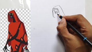 Ben10 Ultimate Big Chill Drawing  Ben10 Easy Alian Drawing [upl. by Lane382]