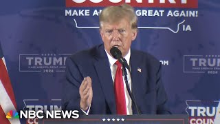 Trump reacts to SCOTUS Colorado hearing and Iowa shooting at rally [upl. by Snodgrass]