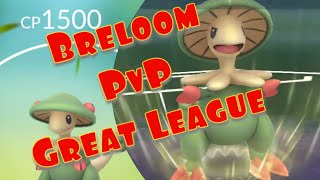 Pokemon Go PvP Great League Breloom Best Moveset and Analysis [upl. by Henigman]