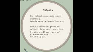 What does didactics mean Part 1 [upl. by Phyllys]