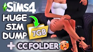 Download My Sims With CC Folder 🥵  Female Male Tray  CC Huge Sim Dump The Sims 4 CAS [upl. by Higley895]