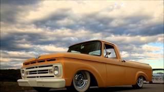 62 FORD UNIBODY PICKUP TRUCK SLAMMED quotMOON PIEquot w 472 BIG BLOCK CADDY MOTOR FOR SALE [upl. by Aratas]