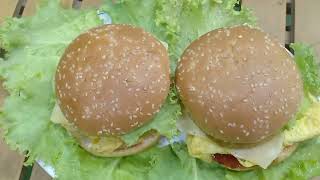 Burger Easy Recipe Berger Recipe At Home burger  egg cheese burgerberger my Happy Vlogs [upl. by Chassin]