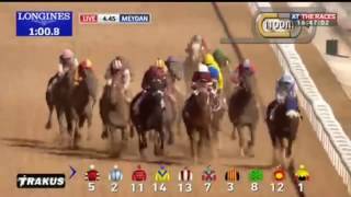 Dubai world cup Arrogate last to first Super horse maydan race9 25032017 [upl. by Dorian364]