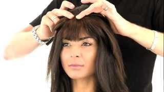 How To Do ClipIn Bangs on Your Own Hair [upl. by Mcneil]