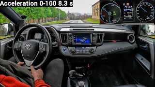 Toyota Rav4 25L Facelifting 197 HP POV Test Drive 26 [upl. by Rivard]