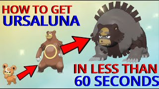 How To Get URSALUNA In POKEMON LEGENDS ARCEUS In LESS Than 60 Seconds [upl. by Oremo868]