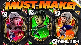 NEW TEAM OF THE YEAR CARDS ALL DETAILS  RANKINGS  NHL 24 HUT TOTY [upl. by Inattirb]