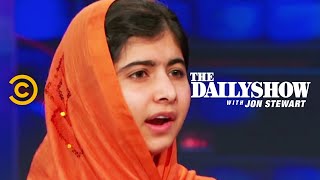 The Daily Show  Malala Yousafzai Extended Interview [upl. by Nnaynaffit871]