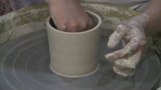 Instructional Pottery Demo small pot step by step basics [upl. by Phare]