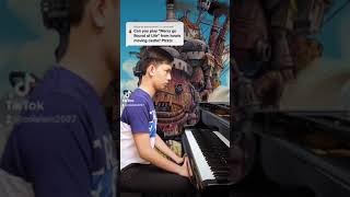 Howls Moving Castle Merry Go Round of Life Piano Play By Ear Requests on Tiktok [upl. by Katlin]