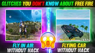 Flying Character And Car😨🔥  Glitches You Dont Know About Free Fire [upl. by Cleodel]