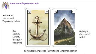 Lenormand Tageskarte ziehen zum Highlight des Tages [upl. by Onaimad]