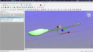 freecad vs fusion 360 freiform konstruktion beispiel anleitung tutorial cad löffel [upl. by Bohon415]