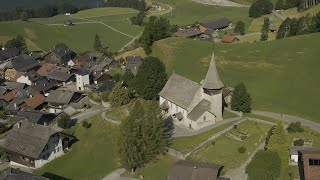 Village de Rossinière  Pays dEnhaut  Drone Vision Switzerland [upl. by Hamirak143]