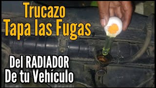 Con un HUEVO puedes Salvar La Vida del Motor  Tapa las Fugas del RADIADOR de tu Carro [upl. by Elvyn]