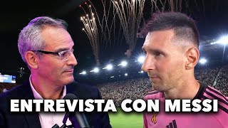 ENTREVISTA CON MESSI  Eduardo Biscayart junto al capitán de Inter Miami [upl. by Doti]