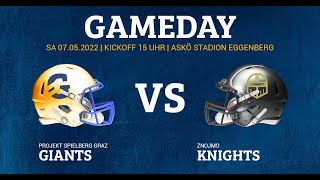 AFL PROJEKT SPIELBERG Graz Giants vs Znojmo Knights [upl. by Haskins84]