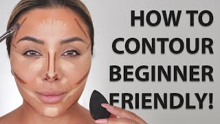 HOW TO CONTOUR YOUR FACE FOR BEGINNERS 2022  NINA UBHI [upl. by Toolis]