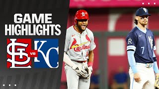 Cardinals vs Royals Game Highlights 8924  MLB Highlights [upl. by Tillo]