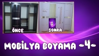 Mobilya boyama zımparasız DIY painting furniture [upl. by Elana]