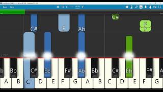 Ruach Elohim Keyboard Notes Ab Major 44 Tempo 60 SN  Nathaniel Bassey [upl. by Enos]