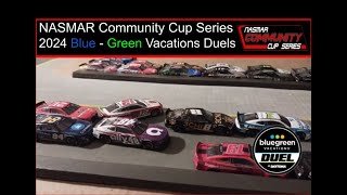 2024 NASMAR Community Cup Series BlueGreen vacations duels [upl. by Rosecan]