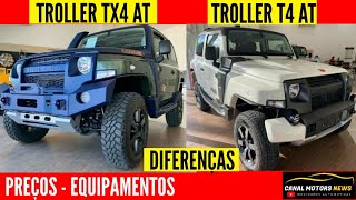 TROLLER TX4 AUTOMÁTICO E TROLLER T4 AUTOMÁTICO 2020  PREÇO DA LINHA 2021  FICHA TECNICA 4X4 [upl. by Sefton]