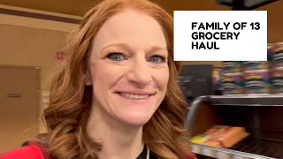 FAMILY OF 13 GROCERY HAUL [upl. by Ahseined]