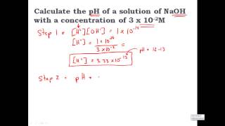 Calculating pH from OH hydroxide Concentration  CLEAR amp SIMPLE [upl. by Norab]