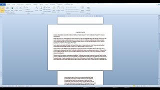 Change the page orientation and size of a single paqe in a Word document Word 2010 2016 [upl. by Analart635]