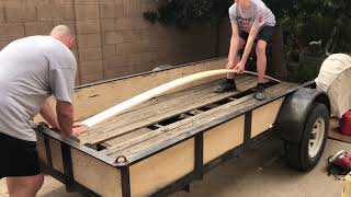 Replace a 1x6 deck board in a utility trailer the EASY way [upl. by Arrehs]