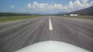 Cessna 310 takeoff from Libby Montana July 2009 [upl. by Ofilia]