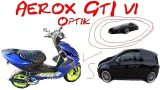 Yamaha Aerox vs GTI Optik [upl. by Eizzik195]